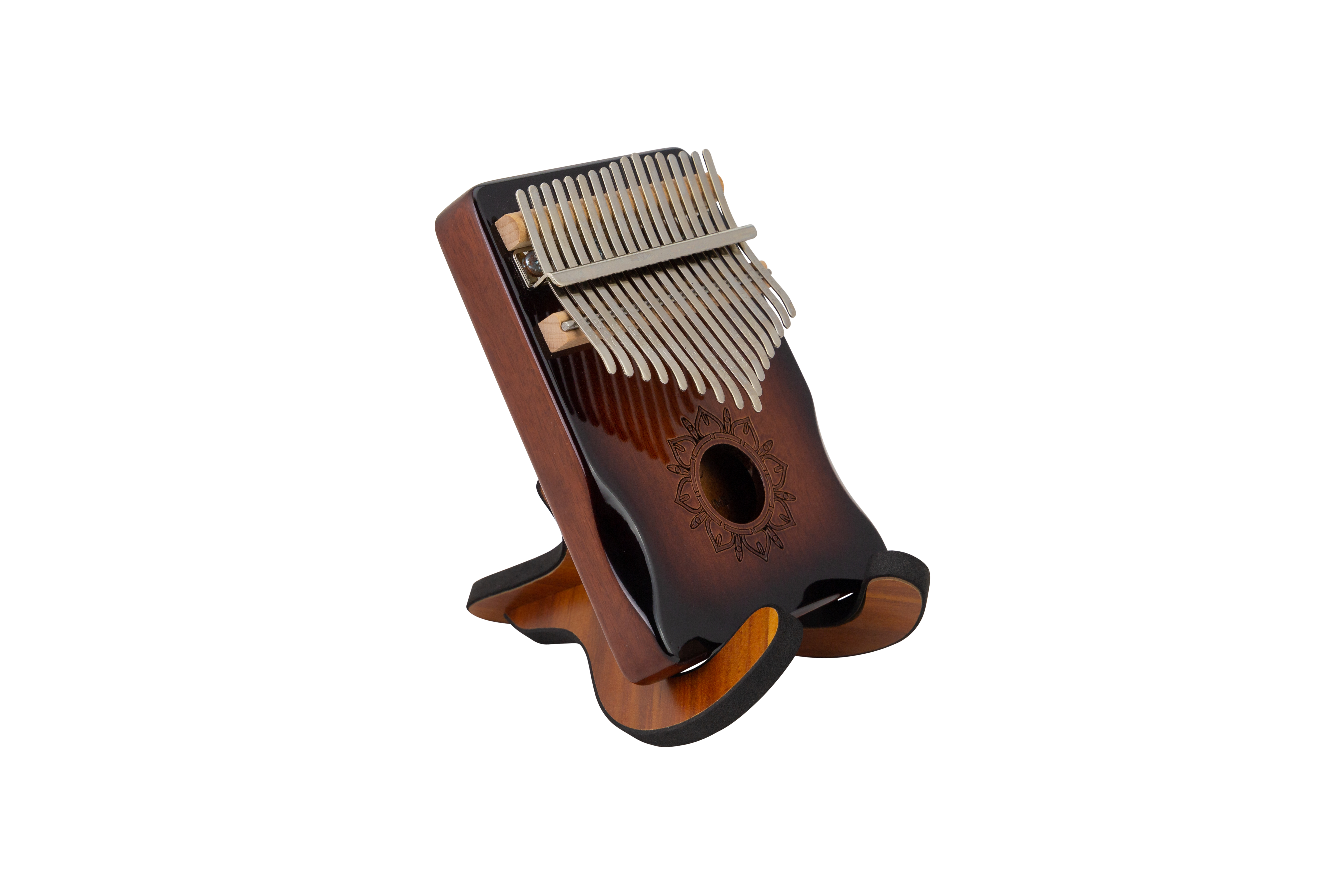 CEGA 17-KEY BOX KALIMBA, STAND&CASE - SUNBURST