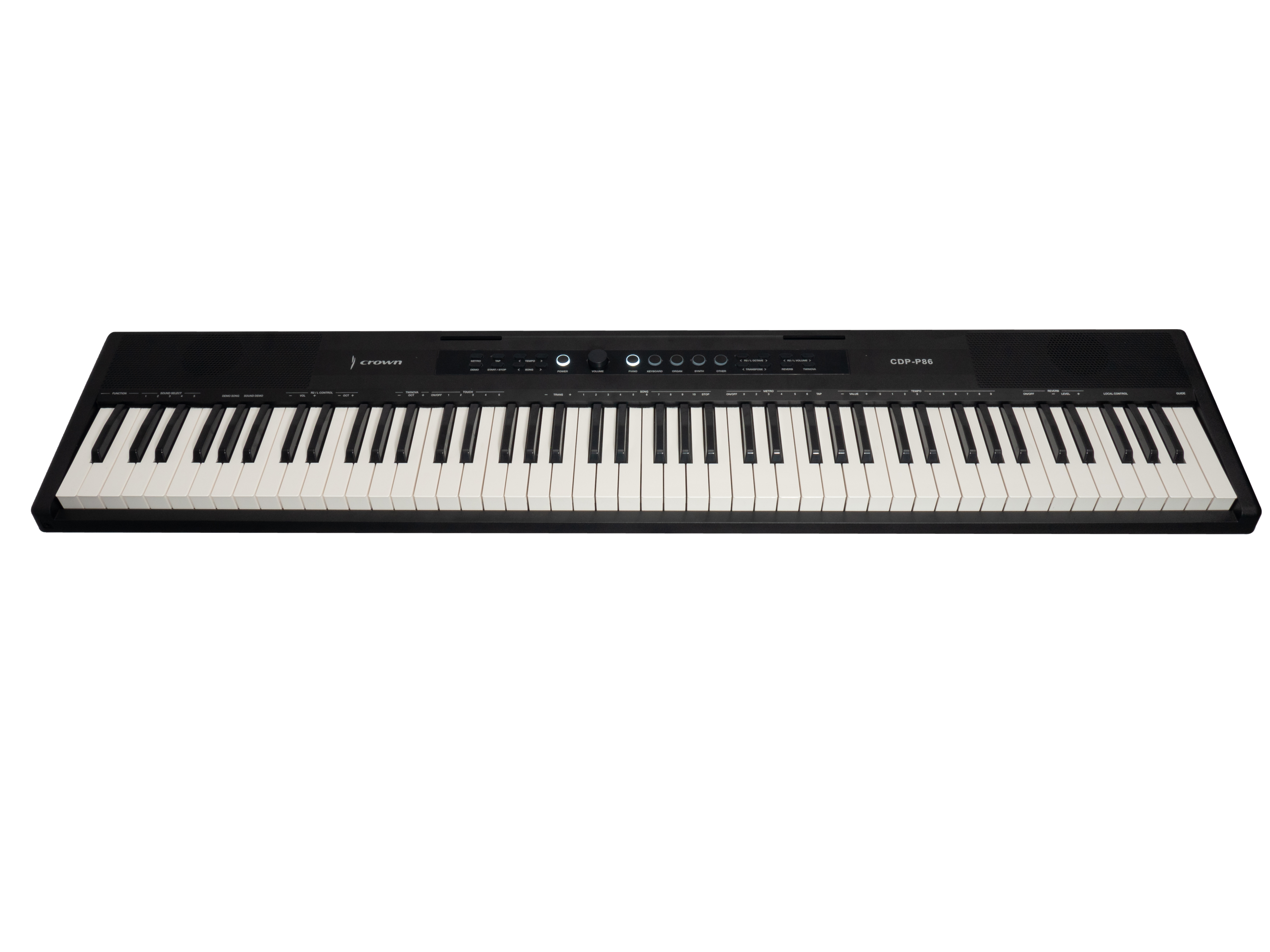 Crown P86 88-Key Touch Responsive Digital Piano (Black)