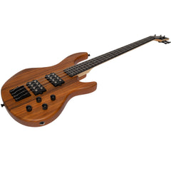 J&D 'Legacy Series' Mahogany & Zebrano T-Style Contemporary Electric Bass Guitar