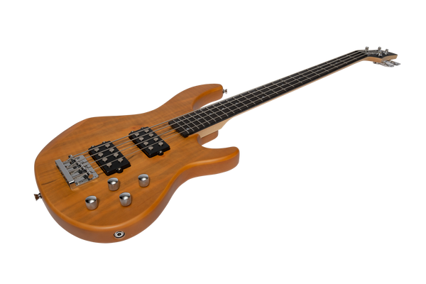 J&D Luthiers 4-String T-Style Contemporary Active Electric Bass Guitar (Natural Satin)