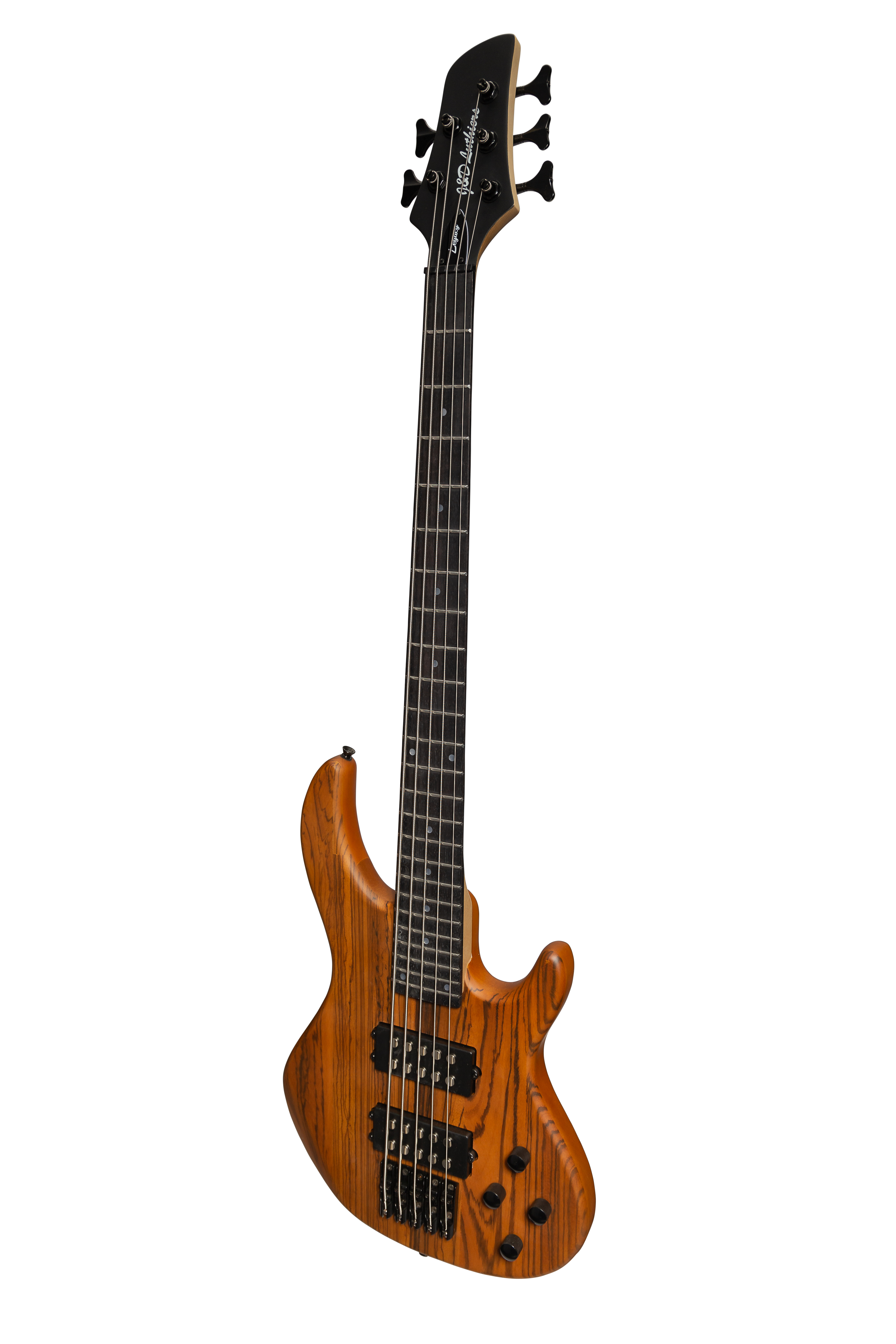 J&D Luthiers 5-String T-Style Contemporary Active Electric Bass Guitar (Natural Satin)