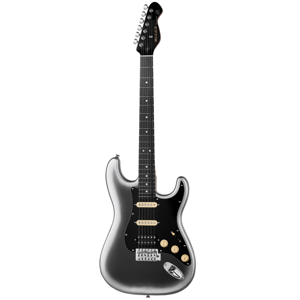 MOOER MSC10 ST-STYLE ELECTRIC GUITAR (DARK SILVER)