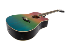 Martinez '41 Series' Dreadnought Acoustic Guitar. Cut-away Gloss Finish (Rainbow Gloss)