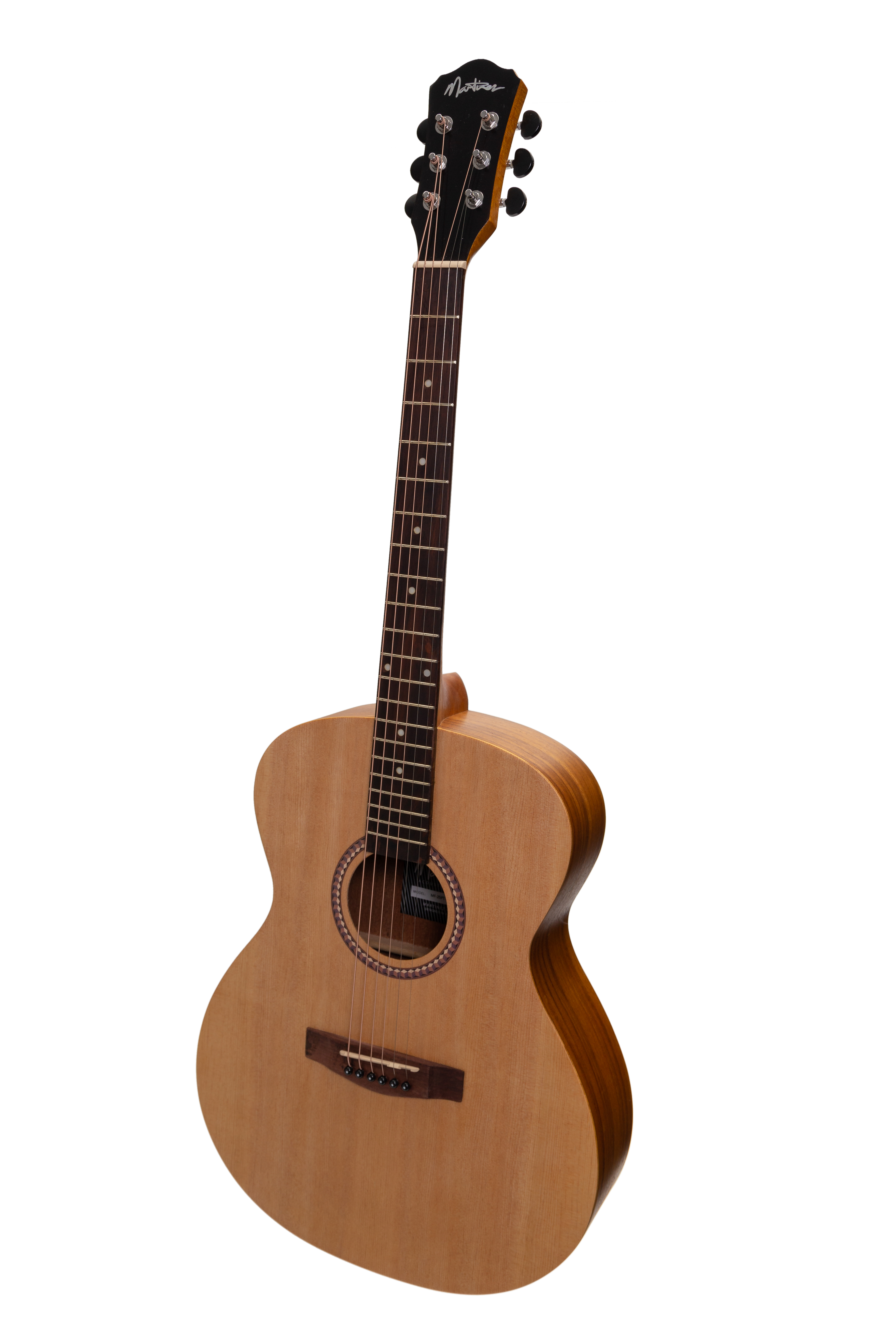 Martinez Acoustic-Electric Small Body Guitar with Built-In Tuner (Spruce/Koa)