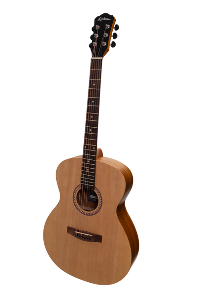 Martinez Acoustic-Electric Small Body Guitar with Built-In Tuner (Spruce/Koa)