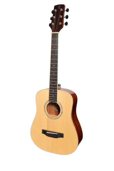 Timberidge '1 Series' Spruce Solid Top Acoustic-Electric Traveller Mini Guitar (Natural Satin)