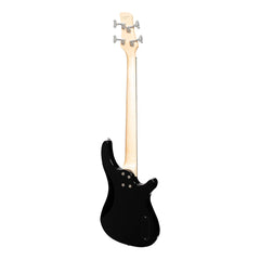 Casino '24 Series' Left Handed Short Scale Tune-Style Electric Bass Guitar Set (Black)