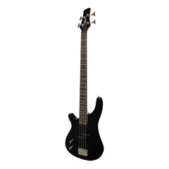 Casino '24 Series' Left Handed Tune-Style Electric Bass Guitar Set (Black)