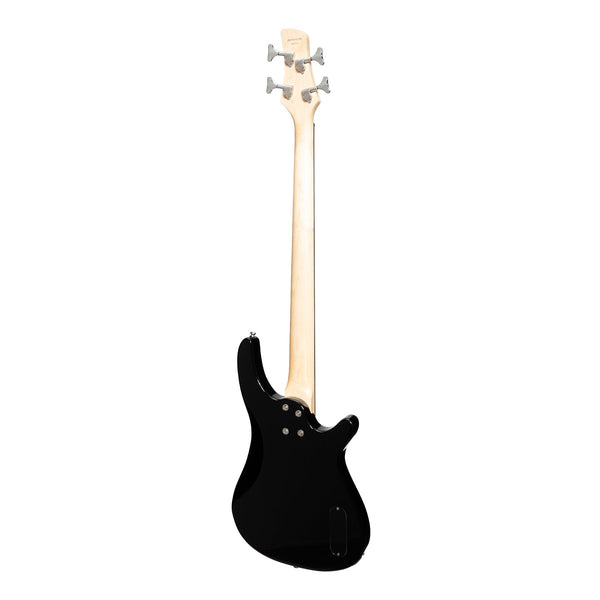 Casino '24 Series' Left Handed Tune-Style Electric Bass Guitar Set (Black)