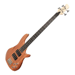 Casino '24 Series' Mahogany Tune-Style Electric Bass Guitar Set (Natural Gloss)