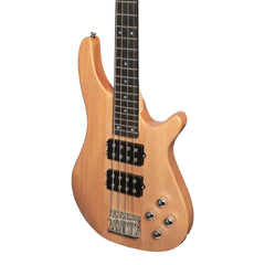 Casino '24 Series' Mahogany Tune-Style Electric Bass Guitar Set (Natural Satin)