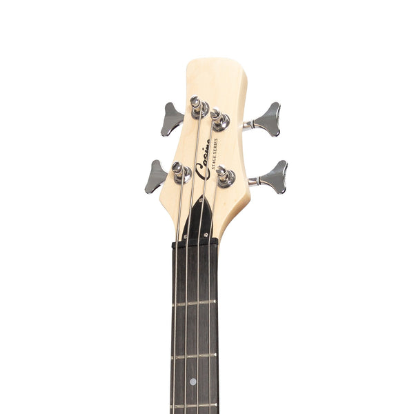 Casino '24 Series' Mahogany Tune-Style Electric Bass Guitar and 15 Watt Amplifier Pack (Natural Gloss)