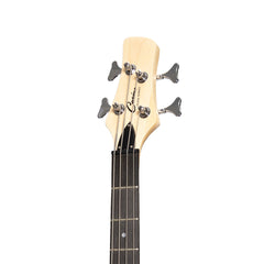 Casino '24 Series' Mahogany Tune-Style Electric Bass Guitar and 15 Watt Amplifier Pack (Natural Satin)