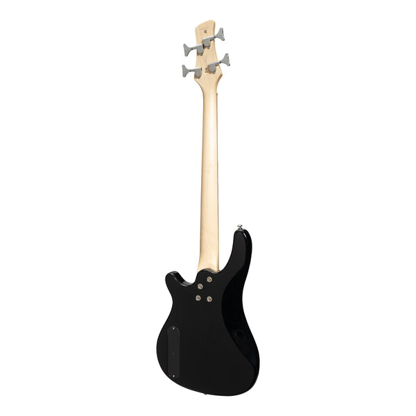 Casino '24 Series' Short Scale Tune-Style Electric Bass Guitar and 15 Watt Amplifier Pack (Black)