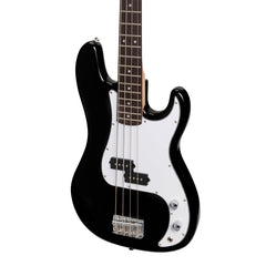 Casino P-Style Electric Bass Guitar and 15 Watt Amplifier Pack (Black)