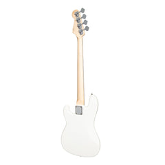 Casino P-Style Electric Bass Guitar and 15 Watt Amplifier Pack (White)