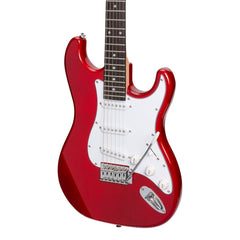 Casino ST-Style Electric Guitar Set (Transparent Wine Red)