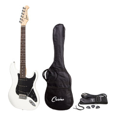 Casino ST-Style Electric Guitar Set (White)-CST-22-WHT