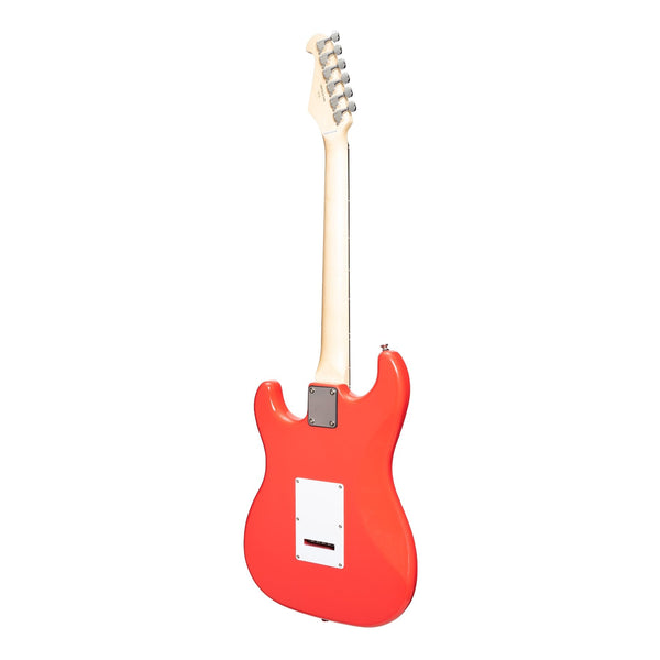 Casino ST-Style Electric Guitar and 15 Watt Amplifier Pack (Hot Lips Pink)