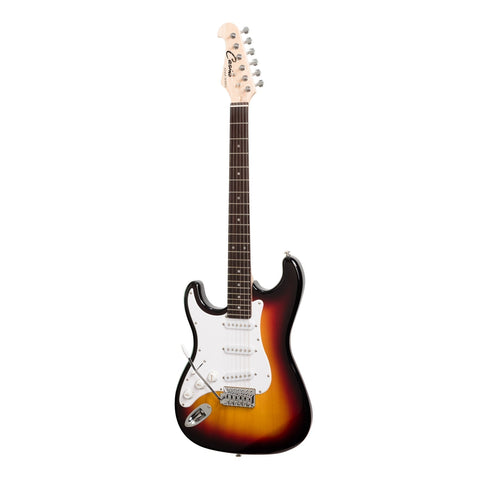 Casino ST-Style Left Handed Electric Guitar and 15 Watt Amplifier Pack (Sunburst)