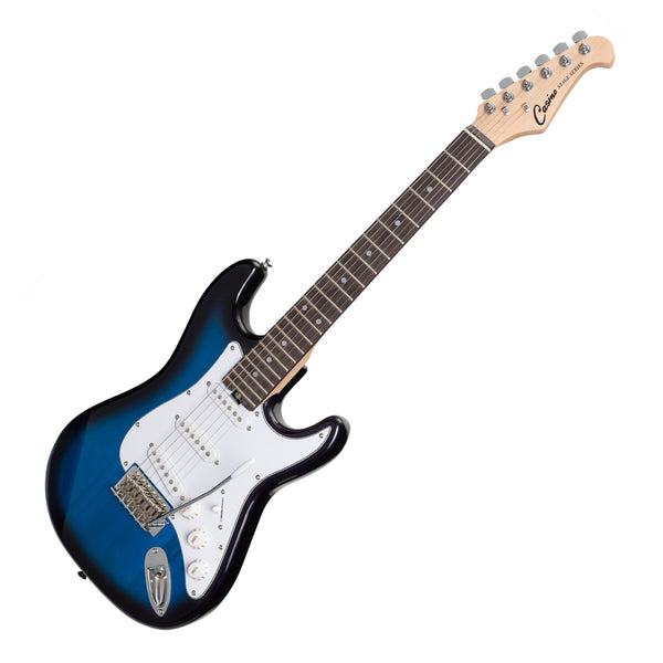 Casino ST-Style Short Scale Electric Guitar and 10 Watt Amplifier Pack (Blueburst)