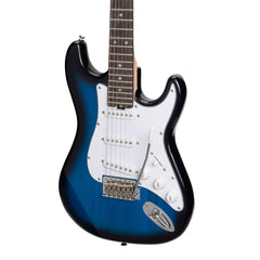 Casino ST-Style Short Scale Electric Guitar and 10 Watt Amplifier Pack (Blueburst)