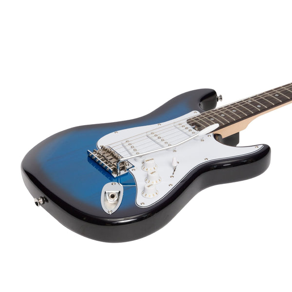 Casino ST-Style Short Scale Electric Guitar and 10 Watt Amplifier Pack (Blueburst)