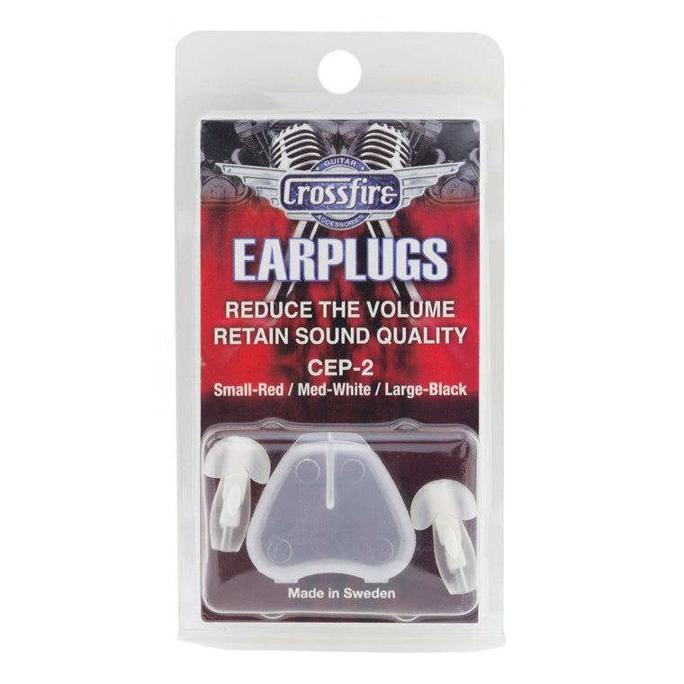 Crossfire Deluxe Earplugs (Medium White)