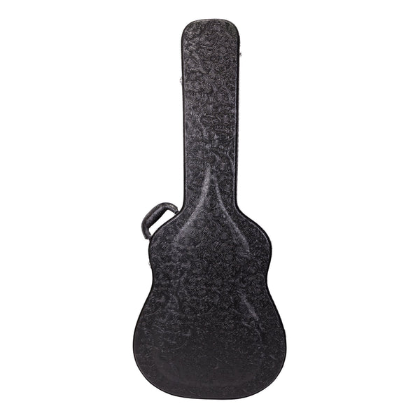 Crossfire Deluxe Shaped Dreadnought Acoustic Guitar Hard Case (Paisley Black)-XFC-DA-PASBLK