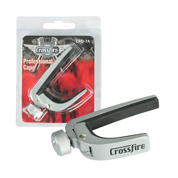 Crossfire Professional Acoustic Guitar Capo (Nickel)