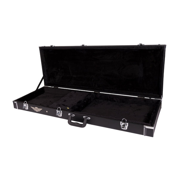 Crossfire Standard Rectangular ST and TE-Style Electric Guitar Hard Case (Black)