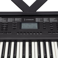 Crown CK-25 Multi-Function 54-Key Electronic Portable Keyboard (Black)