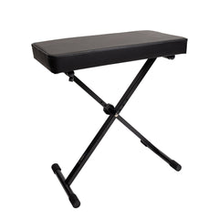 Crown Large Keyboard Bench (Black)-KB-017-BLK