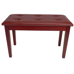 Crown Standard Tufted Duet Piano Stool with Storage Compartment (Mahogany)