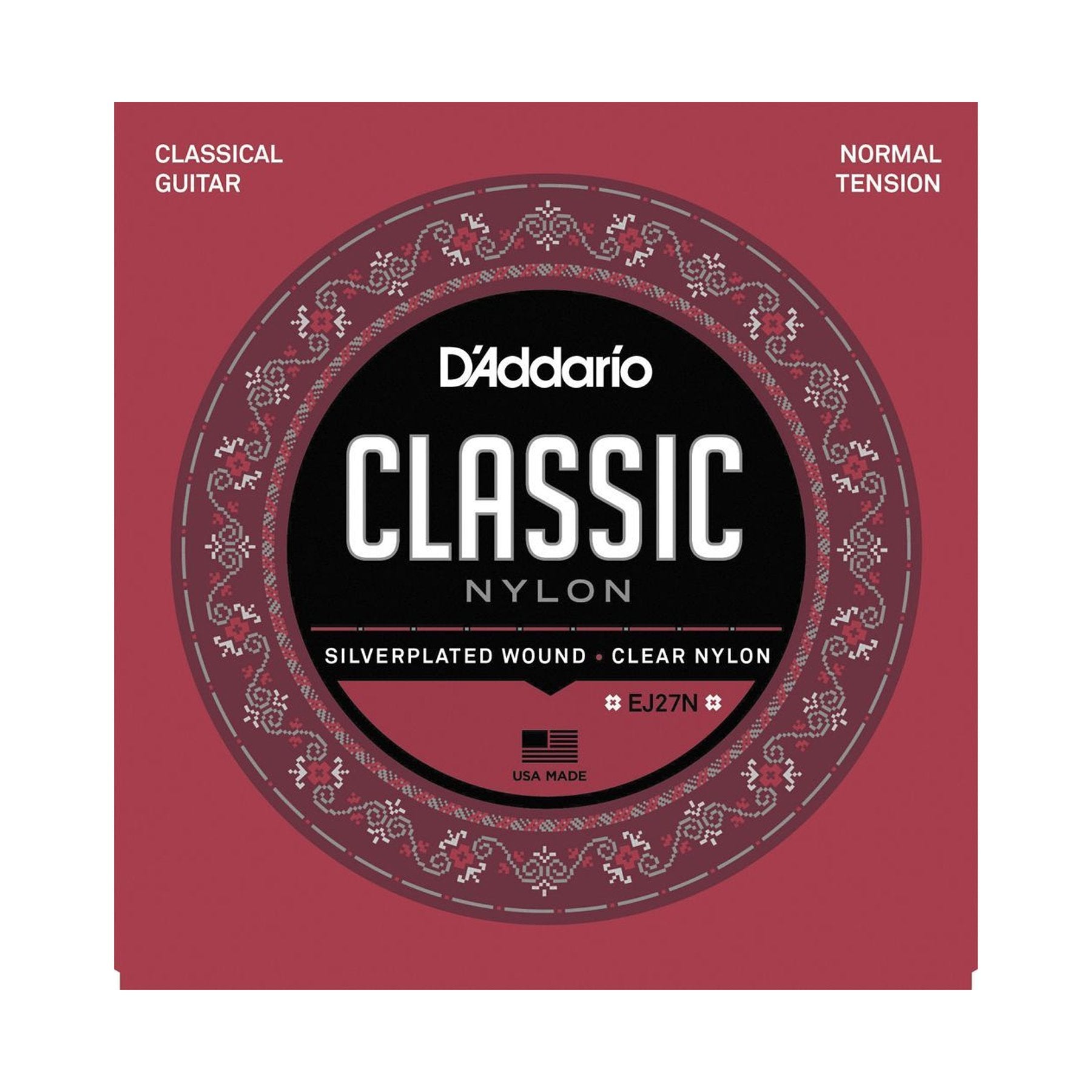 D'Addario EJ27N Classical Guitar Strings (Normal Tension)-EJ27N