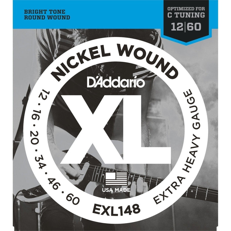 D'Addario EXL148 Extra Heavy Electric Guitar Strings (.012 - .060)