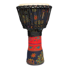 Drumfire 10" Synthetic Head Rope Djembe (Multicolour)-DFP-RD1066-MUC