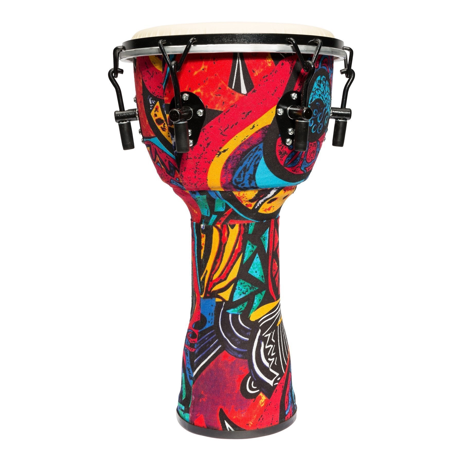 Drumfire 10" Tuneable Synthetic Head Djembe (Multicolour)-DFP-D1062-MUC