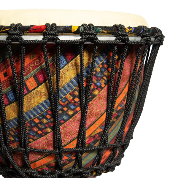 Drumfire 12" Synthetic Head Rope Djembe (Multicolour)