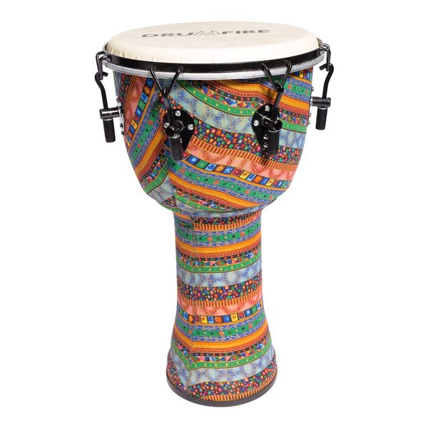 Drumfire 12" Tuneable Synthetic Head Djembe (Multicolour)