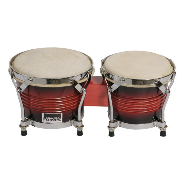 Drumfire 6.5" and 7.5" Wood Bongos (Natural Gloss)-DFP-DB5B-RSB