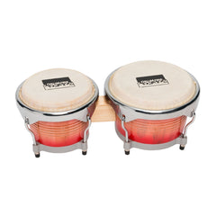 Drumfire 7.5" and 8.5" Elite Wood Bongos (Redburst)-DFP-DB1-RSB