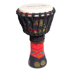 Drumfire 8" Synthetic Head Rope Djembe (Multicolour)