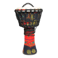 Drumfire 8" Synthetic Head Rope Djembe (Multicolour)-DFP-RD866-MUC