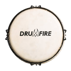 Drumfire 8" Tuneable Natural Hide Head Djembe (Multicolour)