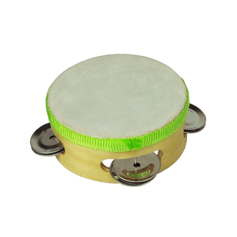 Drumfire Headed Wooden Tambourine (4