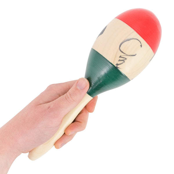 Drumfire Wooden Maracas (Striped Pattern)