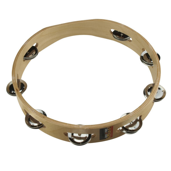 Drumfire Wooden Tambourine (10")-DFP-T108-NGL