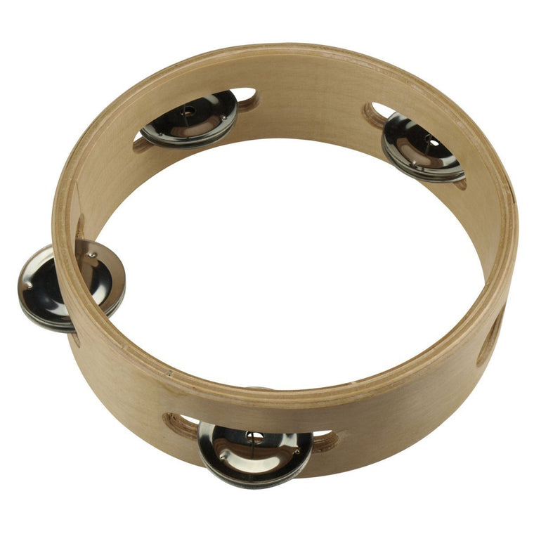 Drumfire Wooden Tambourine (6