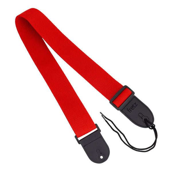 Fretz Polypropylene Web Guitar Strap (Red)-FGST-PW1-RED